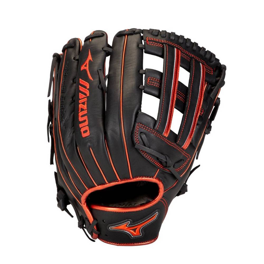 Mizuno Men's MVP Prime SE Slowpitch Softball Glove 13" Black/Red (312856-NCV)